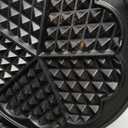 Mueller Heart 5 Waffle Maker, Waffle Iron, Adjustable Browning Control & Nonstick, Cool Touch Handle, Easy to Clean, Small Kitchen Appliances