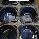 Creme Brulee Ramekins Ceramic Bowls - VICRAYS Mini Custard Cups 8 oz oven Safe Bowls Souffle Dishes for Baking Individual Casserole Dipping Sauce Pioneer Woman Bakeware Set of 6, Blue