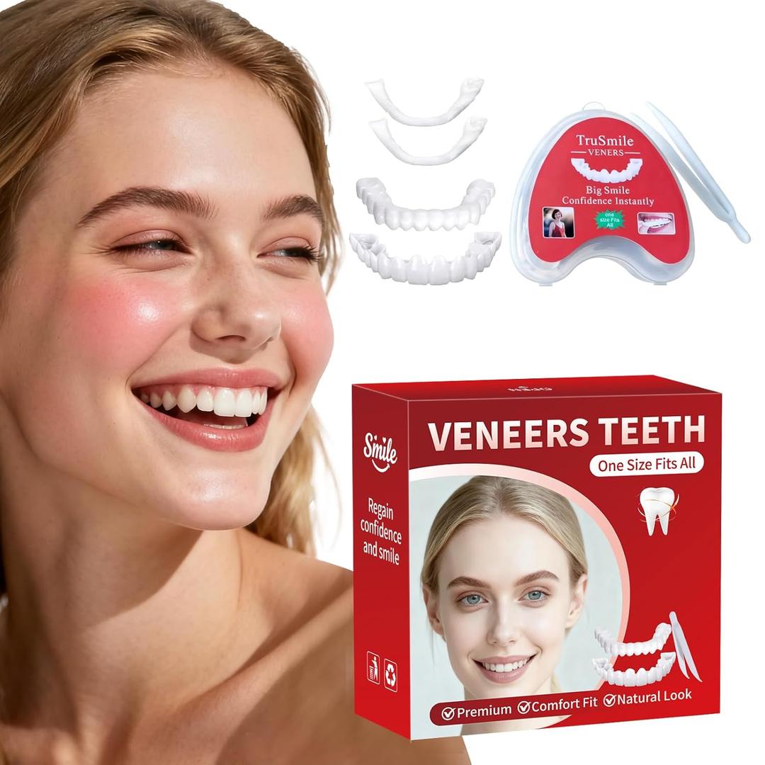 Veneers Teeth for Women and Men, Tooth Temporary Replacement Kit, Nature and Comfortable-AK02