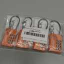 Luggage Locks – TSA Approved Suitcase Locks – Travel Padlocks with Inspection Indicator – TSA Locks for Suitcases, Backpacks, Cases, Bags – 4-Pack, Orange