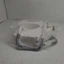 VMS Raised Toilet Seat with Removable Handles & Locking Seat | Adds 5" to Toilet Seat Height | Ergonomic Contour Design & Detachable, Padded Arms for Safety & Comfort for Seniors and Medical Home Care