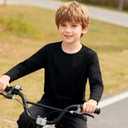2 Pack Cotton Long Sleeve Tee Shirts Basic Crewneck T-Shirts for Boys/Girls/Toddlers Long-Sleeve T-Shirts, 5-6Y (Black)
