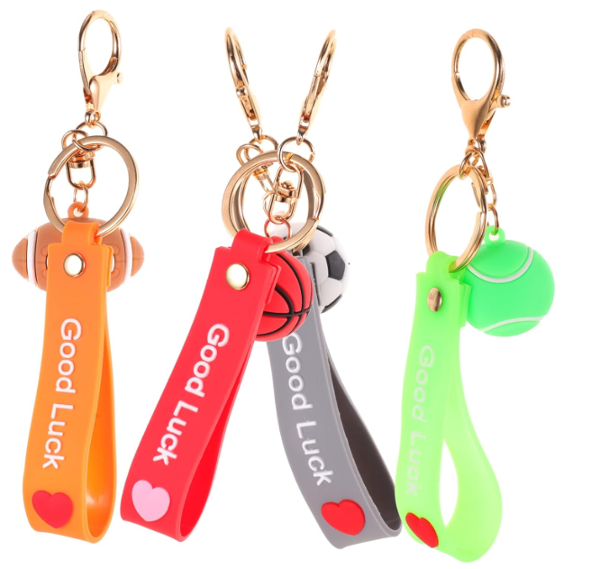4pcs Decorative Keychain, Pendants for Keys and Backpacks 