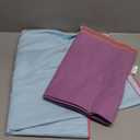 Eunzel Hot Yoga Towel Non-Slip Yoga Mat Towel Ultra-Absorbent Microfiber Towel for Hot Yoga, PilatesBikram and Workout 26.5"x 72" (Z-blue& Purple (2 Pack ))