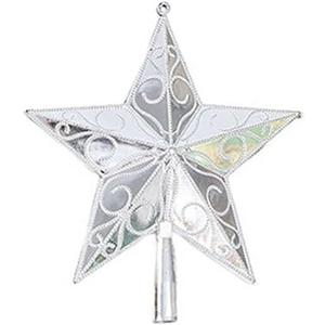 YYCRAFT Star Chirstmas Tree Topper 8 Inch Christmas Decoration,Silver