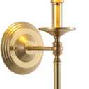 Modern Wall Sconce Industrial Mid Century Bathroom Vanity Wall Light Brushed Brass Finished Frame and Black Metal Lampshade Wall Mount Lights for Living Room Bedroom Stairs Corridor Mirror