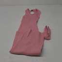 Maternity Dress Sleeveless Rib Knit V Neck Casual Summer Baby Shower Dresses Pregnancy Clothes with Belt (X-Large, Pink)