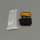 Maxjoy for Airpods 3rd Generation Case, Carbon Fiber Secure Lock Clip Full Body Shockproof Hard Shell Protective Apple for Airpods 3 Case Cover with Keychain for AirPod 3rd Gen 2021 for Men, Yellow