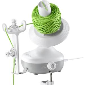 Caydo Yarn Winder, Electric Yarn Winder for Crocheting, Automatic Yarn Cake Winder with Dual Tension Spring Stepless Speed, Compact 7oz Yarn Winder Portable Yarn Spinner, Ideal for Crochet Lovers