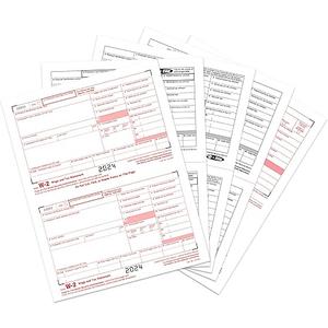 W2 Forms 2024, 6 Part Tax Forms, 25 Employee Kit of Laser Forms Designed for QuickBooks and Accounting Software