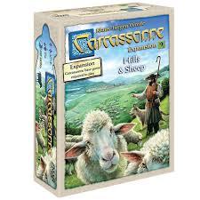 Carcassonne Hills & Sheep Board Game Expansion  Manage Flocks, Cultivate Vineyards, and Craft Hills! Strategy Game for Kids and Adults, Ages 7+, 26 Players, 45 Minute Playtime, Made by ZMan Games