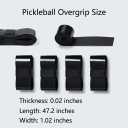 2 x AEJ Pickleball Accessories Kit, 5 PU Overgrips and 3 Edge Guard Tapes, Pickleball Paddle Grip Replacement and Edge Protection Set for Paddle Care, Practice and Game Play