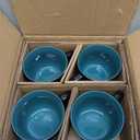 GBHOME Jumbo Soup Mugs with Handles, 24 Oz Large Coffee Mugs Set of 4, Ceramic Soup bowls for Coffee, Cereal, Snacks, Salad, Noodles etc Soup Cups, Microwave & Dishwasher safe-Green Inside