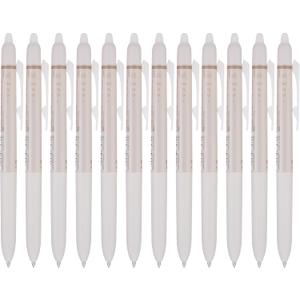 PILOT FriXion Waai Retractable & Refillable Erasable Gel Pens, Extra Fine Point 0.5 mm, Bronze Ink, 12 Count