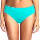 Zmart Women Standard Strappy Bikini Bottoms Full Coverage Bathing Suit Cutout Swim Low Rise Swimsuit Bottom, M