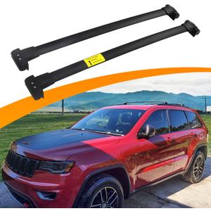 Snailfly 260 LBS Upgraded Crossbars Fit for 2011-2021 Jeep Grand Cherokee Cross Bars Roof Rack Cargo Carrier Aluminum Alloy with S-Steel Clamps