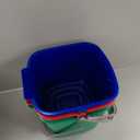 Uiifan 3 Pcs 6 Quart Cleaning Bucket Small Square Container, Multicolor
