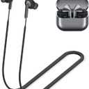 Anti-Lost Strap for Galaxy Buds 3 Pro Ultra Strong Sports Soft Silicone Lanyard Accessories Compatible with Samsung Galaxy Buds Pro 3 Neck Rope Cord(Black)