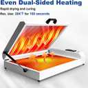 Upgraded Dual-Side Heating DTF Oven Dryer, A3+ A4 13.4"19.3" Transfer DTF Oven Curing, Temperature and Time Control for DTF Oven Heater, Fast and Even Curing Transfer Film,White