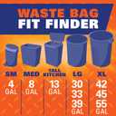 Hefty Ultra Strong Multipurpose Large Trash Bags, Black, Unscented, 30 Gallon, 25 Count