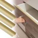 uxcell 4pcs Aluminum Alloy Cabinet Edge Protectors, 18" Slip On Drawer Protector Edge Guard for 13/16" Thick Kitchen Cabinets Frame, Bronze