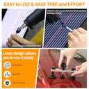Super PDR Dent Puller Kit, Car Dent Removal Kit with Bridge Puller, Small Dent Puller for Auto Dent Removal, Small Dents, Door Dings and Hail Damage