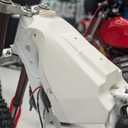 2.38 Gallons/9 Litres Large Capacity Polyethylene Fuel Tank for Honda CR500R 1989-2001, for Honda CR250R 2-Stroke 1988-1989, for CR125R 1988-1990 White