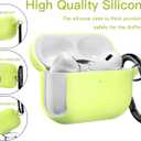 Brujula Case for AirPods Pro 3 Case Silicone Protective Cover Compatible with AirPods Pro 3rd Generation 2025(Yellow Green, AirPods Pro 3)