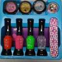 Nail Art Studio for Girls - Birthday Gift - Nail Polish Kit for Kids Ages 7-12 Years Old - Girl Gifts Ideas - Gift Set - Girly Stuff - Polish, Pens, Glitter, Stickers, Gems, Filer - 8 9 10 11 12 Year