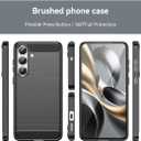 Case for Galaxy S25 FE Case, for Samsung S25FE 5G, Slim Thin Phone Cover TPU Soft Back Cases Anti-Scratch Shockproof Protective Cover for Samsung Galaxy S25 FE Black