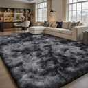 Sour Lemon 8x10 Area Rugs for Bedroom, Living Room Fluffy Rug, Large Area Rug Shag Shaggy Carpet Soft Plush Furry Bedside Rugs, Machine Washable Area Rugs for Kids Girls Boys Home Decor Anti Slip