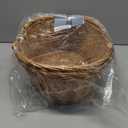 Wicker Picnic Basket with Handle, Natural Large Empty Basket Cheap Easter Egg Candy Storage Suitable for Toys, Flowers, Weddings (Original Color 15.75 * 11.81 * 5.91 inches)