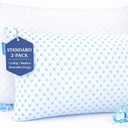 Nestl Cooling Pillow for Sleeping 2 Pack, Luxury Shredded Memory Foam Pillows Standard Size Set of 2, Adjustable Cold Gel Pillows for Hot Sleepers Supportive Cool Pillow for Side Back Stomach Sleepers
