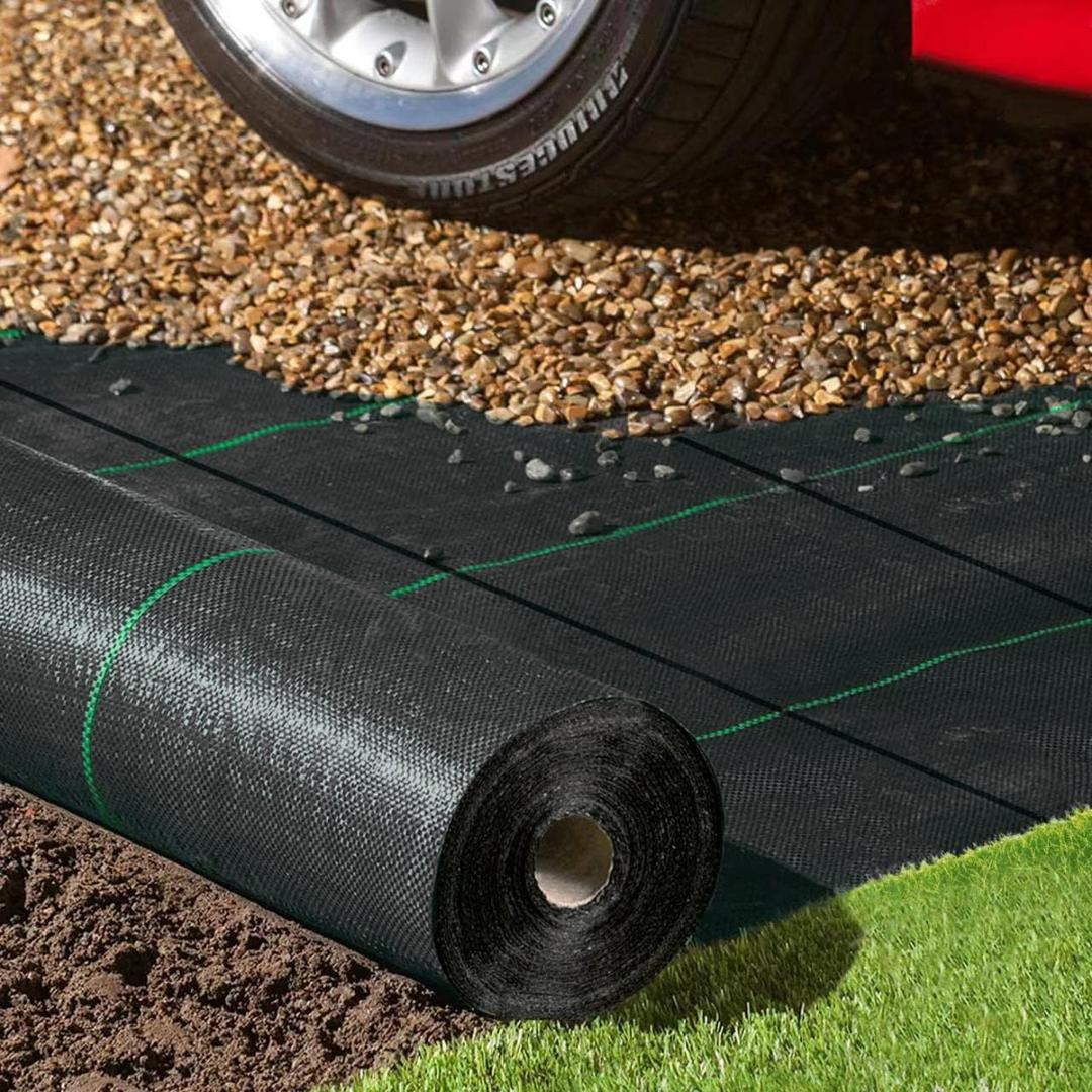 Weed Barrier Landscape Fabric Heavy Duty 3x300 FTGarden Fabric Weed BarrierBlack Mulch for Landscaping, Weed Blocker Fabric Garden Bed Cover Garden Supplies (WBF-3ft x 300ft)