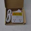 TESSAN Surge Protector Flat Extension Cord 5Ft, Flat Plug Power Strip with 4 Outlets 3 USB Ports (1 USB C), 900 Joules Protection, Multiple Wall Outlet Extender Suitable for Home Office Dorm, Grey