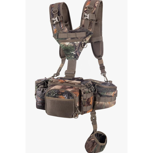 BLISSWILL Hunting Fanny Waist Pack with Harness Pouch Shoulder-Supported Waist Pack， Hunting Backpack for Bow Rifle (New Leaf Camo）