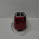 2 Slice Toaster Retro Stainless Steel with Bagel, Cancel, and Defrost Functions, 6 Bread Shade Settings, Extra Wide Slots and Removable Crumb Tray, Red