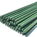 2 x WAENLIR Garden Stakes 57 inch 4.8ft Sturdy Tomato Stakes, Plant Stakes for Outdoor Plants, Plant Support Sticks for Gardening, Pack of 50
