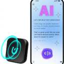 2025 New Version 132G AI Voice Recorder 9800 Hours Voice Activated Recorder Recording Device Built-in HD Recording Module, Hybrid ANC Precise Noise Reduction Technology for Meetings, Work, Lectures (Black)