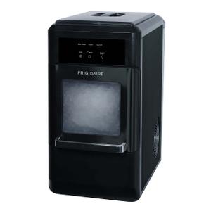 FRIGIDAIRE EFIC237 Countertop Crunchy Chewable Nugget Ice Maker, 44lbs per Day, Red Stainless