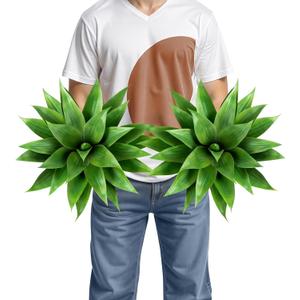 Velener Artificial Agave Plant Set,18 Inch, Faux Aesthetic Plants for Home Decor, Realistic UV Resistant Fake Agave Plants Without Pot, Set of 2