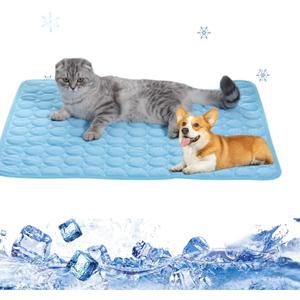2025 New Dog Cooling Mat, Washable Portable Pet Coolings Pad, for Dogs and Cats Sleeping Mat for Home and Outdoor, Keep Cooling for Pets(Blue,22''W x 28''L)