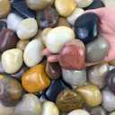 10 lbs Pebbles for Indoor Plants, 2-3 inch Large River Rocks Decorative Stones for Garden, Aquarium, Vase Fillers, Outdoor Landscaping and Backyard