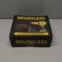 Cordless Leaf Blower for DeWALT 20V Battery,580000RPM Brushless Turbo Jet Blower with 3 Nozzles, Lightweight Handheld Blower for Patio, Lawn, Yard, Leaves, Dust, Garage & Snow Cleaning (No Battery) (Yellow)