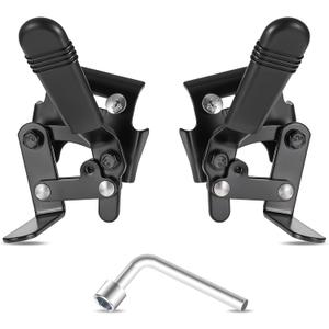 Heavy Duty Wheelchair Brakes, Wheel Locks, Universal Brake Replacement Parts for 7/8" Tubing, Side Mount Bolt on Style (1 Pair)