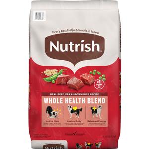 Nutrish Dry Dog Food, Beef, Pea & Brown Rice, 28 lb. Bag (Rachael Ray) (EXP 11/09/27)