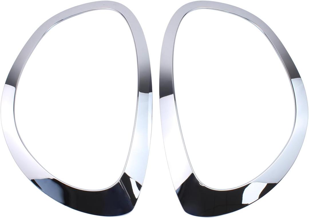 2Pcs Front Driver and Passenger Side Headlight Trim Ring for Mini Cooper Countryman 2017-2024