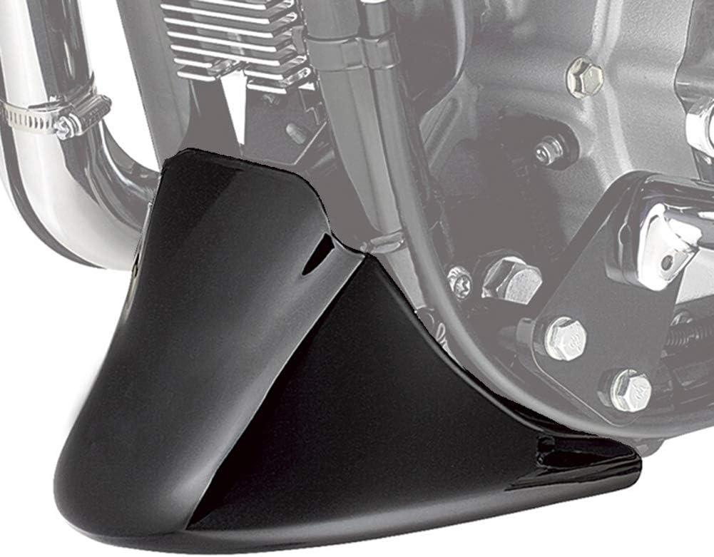 Glossy Black Front Spoiler Chin Fairing Lower Cowl Cover for Harley Sportster Iron XL 883 XL1200, Providing Protection from Wind and Debris