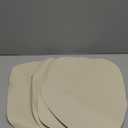 Placemats for Dining Table Set of 6, Heat Resistant Leather Placemats Double Layer, Soft Waterproof Round Table Mats Easy to Clean for Kitchen Dining Room Coffee Office Table, Beige