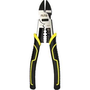 3 in 1 Multifunction Wire Cutters Heavy Duty,8 inch Linemans Pliers Diagonal Cutting Pliers, Wire Stripper,Flush Cutters Chrome Vanadium Steel Forged